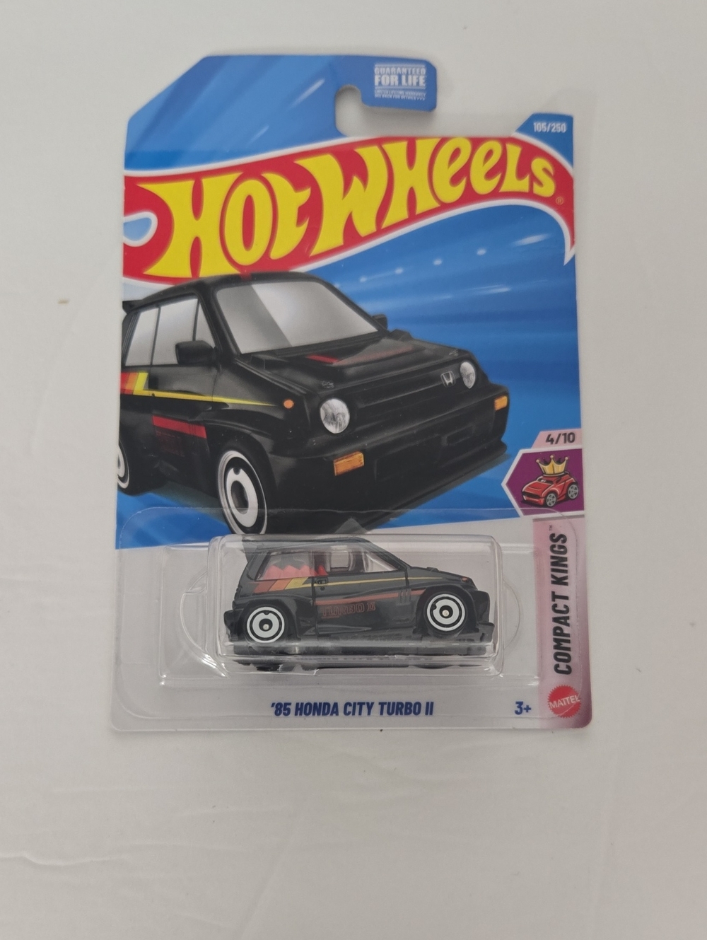 '85 Honda City Turbo II Toy Car - Black